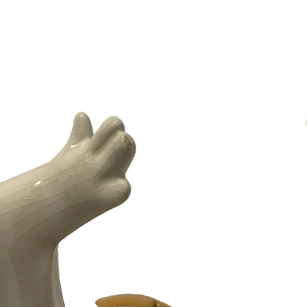 Vintage Ceramic Halloween Ghost & Jack-O'-Lantern‎ Wide Open Arms